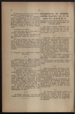 Verordnungsblatt für den Dienstbereich des österreichischen Bundesministeriums für Finanzen 19191230 Seite: 34