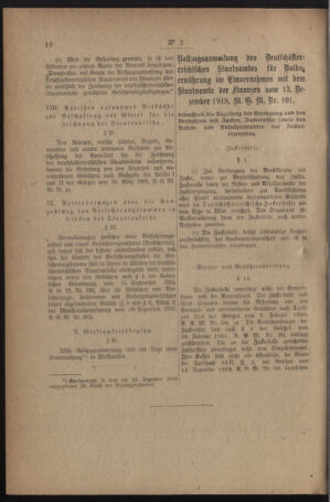 Verordnungsblatt für den Dienstbereich des österreichischen Bundesministeriums für Finanzen 19191230 Seite: 42