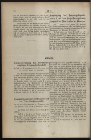 Verordnungsblatt für den Dienstbereich des österreichischen Bundesministeriums für Finanzen 19191230 Seite: 48