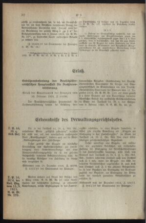 Verordnungsblatt für den Dienstbereich des österreichischen Bundesministeriums für Finanzen 19191230 Seite: 54