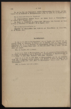 Verordnungsblatt für den Dienstbereich des österreichischen Bundesministeriums für Finanzen 19191230 Seite: 6