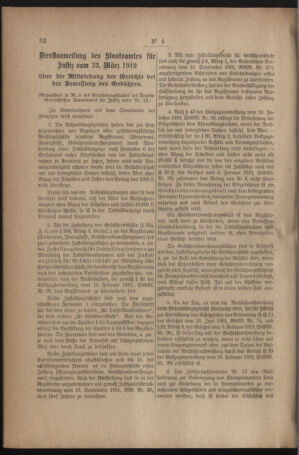 Verordnungsblatt für den Dienstbereich des österreichischen Bundesministeriums für Finanzen 19191230 Seite: 64