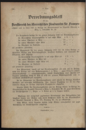 Verordnungsblatt für den Dienstbereich des österreichischen Bundesministeriums für Finanzen 19191230 Seite: 8