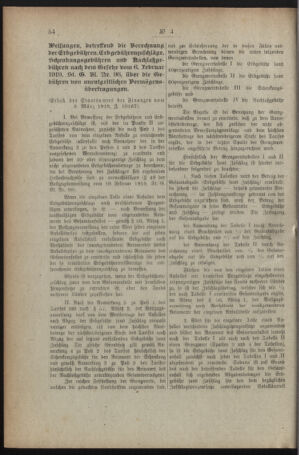 Verordnungsblatt für den Dienstbereich des österreichischen Bundesministeriums für Finanzen 19191230 Seite: 86