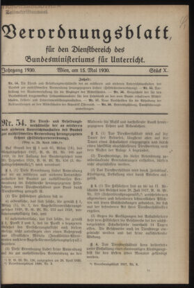 Verordnungsblatt für die Dienstbereiche der Bundesministerien für Unterricht und kulturelle Angelegenheiten bzw. Wissenschaft und Verkehr