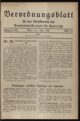 Verordnungsblatt für die Dienstbereiche der Bundesministerien für Unterricht und kulturelle Angelegenheiten bzw. Wissenschaft und Verkehr