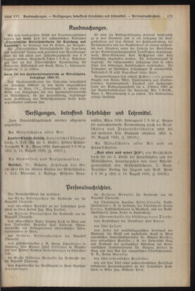 Verordnungsblatt für die Dienstbereiche der Bundesministerien für Unterricht und kulturelle Angelegenheiten bzw. Wissenschaft und Verkehr 19300915 Seite: 3