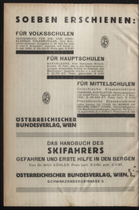 Verordnungsblatt für die Dienstbereiche der Bundesministerien für Unterricht und kulturelle Angelegenheiten bzw. Wissenschaft und Verkehr 19301215 Seite: 4