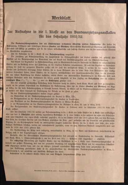 Verordnungsblatt für die Dienstbereiche der Bundesministerien für Unterricht und kulturelle Angelegenheiten bzw. Wissenschaft und Verkehr 19310201 Seite: 7