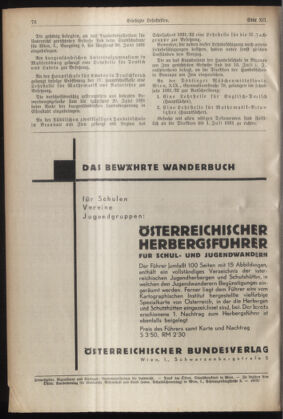 Verordnungsblatt für die Dienstbereiche der Bundesministerien für Unterricht und kulturelle Angelegenheiten bzw. Wissenschaft und Verkehr 19310615 Seite: 4