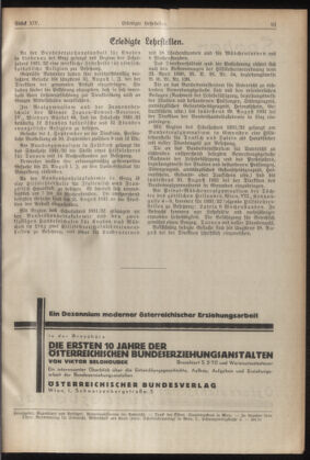 Verordnungsblatt für die Dienstbereiche der Bundesministerien für Unterricht und kulturelle Angelegenheiten bzw. Wissenschaft und Verkehr 19310815 Seite: 11