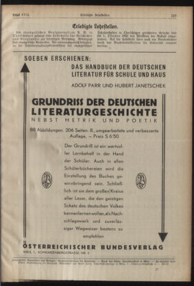 Verordnungsblatt für die Dienstbereiche der Bundesministerien für Unterricht und kulturelle Angelegenheiten bzw. Wissenschaft und Verkehr 19311001 Seite: 5