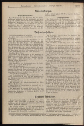 Verordnungsblatt für die Dienstbereiche der Bundesministerien für Unterricht und kulturelle Angelegenheiten bzw. Wissenschaft und Verkehr 19320215 Seite: 6