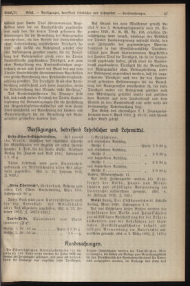 Verordnungsblatt für die Dienstbereiche der Bundesministerien für Unterricht und kulturelle Angelegenheiten bzw. Wissenschaft und Verkehr 19320315 Seite: 11