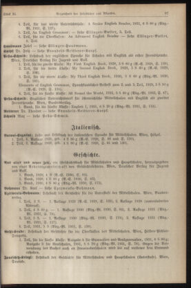 Verordnungsblatt für die Dienstbereiche der Bundesministerien für Unterricht und kulturelle Angelegenheiten bzw. Wissenschaft und Verkehr 19320601 Seite: 11