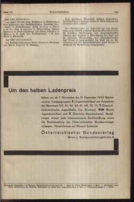 Verordnungsblatt für die Dienstbereiche der Bundesministerien für Unterricht und kulturelle Angelegenheiten bzw. Wissenschaft und Verkehr 19321115 Seite: 3