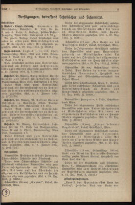 Verordnungsblatt für die Dienstbereiche der Bundesministerien für Unterricht und kulturelle Angelegenheiten bzw. Wissenschaft und Verkehr 19340115 Seite: 7