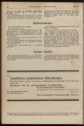 Verordnungsblatt für die Dienstbereiche der Bundesministerien für Unterricht und kulturelle Angelegenheiten bzw. Wissenschaft und Verkehr 19340315 Seite: 2