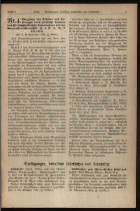 Verordnungsblatt für die Dienstbereiche der Bundesministerien für Unterricht und kulturelle Angelegenheiten bzw. Wissenschaft und Verkehr 19350101 Seite: 5