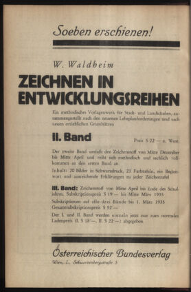 Verordnungsblatt für die Dienstbereiche der Bundesministerien für Unterricht und kulturelle Angelegenheiten bzw. Wissenschaft und Verkehr 19350115 Seite: 6