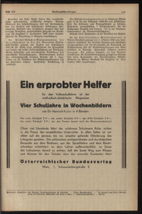 Verordnungsblatt für die Dienstbereiche der Bundesministerien für Unterricht und kulturelle Angelegenheiten bzw. Wissenschaft und Verkehr 19350801 Seite: 11