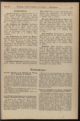 Verordnungsblatt für die Dienstbereiche der Bundesministerien für Unterricht und kulturelle Angelegenheiten bzw. Wissenschaft und Verkehr 19351115 Seite: 5