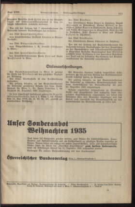 Verordnungsblatt für die Dienstbereiche der Bundesministerien für Unterricht und kulturelle Angelegenheiten bzw. Wissenschaft und Verkehr 19351215 Seite: 17