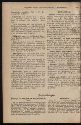 Verordnungsblatt für die Dienstbereiche der Bundesministerien für Unterricht und kulturelle Angelegenheiten bzw. Wissenschaft und Verkehr 19360115 Seite: 2