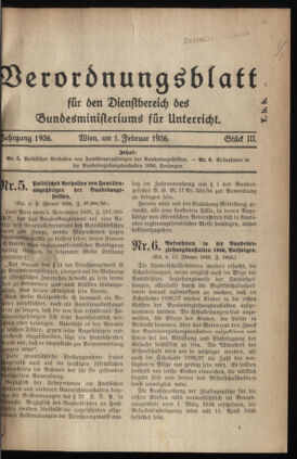 Verordnungsblatt für die Dienstbereiche der Bundesministerien für Unterricht und kulturelle Angelegenheiten bzw. Wissenschaft und Verkehr