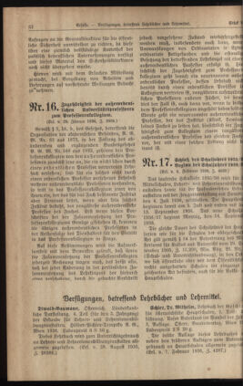 Verordnungsblatt für die Dienstbereiche der Bundesministerien für Unterricht und kulturelle Angelegenheiten bzw. Wissenschaft und Verkehr 19360301 Seite: 6