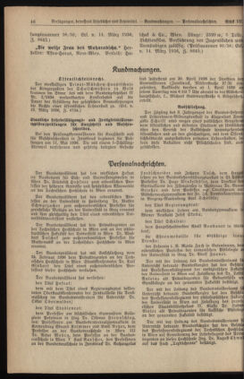 Verordnungsblatt für die Dienstbereiche der Bundesministerien für Unterricht und kulturelle Angelegenheiten bzw. Wissenschaft und Verkehr 19360401 Seite: 4