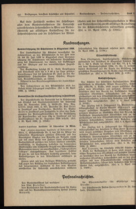 Verordnungsblatt für die Dienstbereiche der Bundesministerien für Unterricht und kulturelle Angelegenheiten bzw. Wissenschaft und Verkehr 19360515 Seite: 4