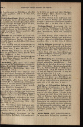 Verordnungsblatt für die Dienstbereiche der Bundesministerien für Unterricht und kulturelle Angelegenheiten bzw. Wissenschaft und Verkehr 19360601 Seite: 9