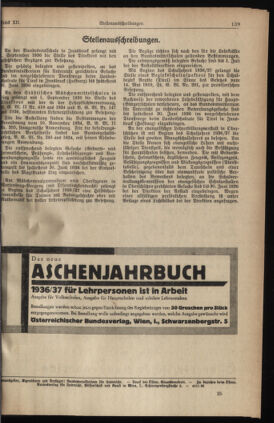 Verordnungsblatt für die Dienstbereiche der Bundesministerien für Unterricht und kulturelle Angelegenheiten bzw. Wissenschaft und Verkehr 19360615 Seite: 61