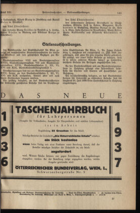 Verordnungsblatt für die Dienstbereiche der Bundesministerien für Unterricht und kulturelle Angelegenheiten bzw. Wissenschaft und Verkehr 19360701 Seite: 5