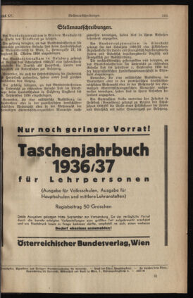 Verordnungsblatt für die Dienstbereiche der Bundesministerien für Unterricht und kulturelle Angelegenheiten bzw. Wissenschaft und Verkehr 19360901 Seite: 9