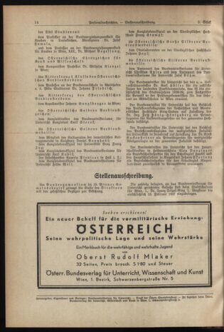 Verordnungsblatt für die Dienstbereiche der Bundesministerien für Unterricht und kulturelle Angelegenheiten bzw. Wissenschaft und Verkehr 19370201 Seite: 6