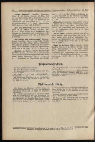 Verordnungsblatt für die Dienstbereiche der Bundesministerien für Unterricht und kulturelle Angelegenheiten bzw. Wissenschaft und Verkehr 19370515 Seite: 10