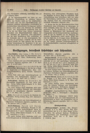 Verordnungsblatt für die Dienstbereiche der Bundesministerien für Unterricht und kulturelle Angelegenheiten bzw. Wissenschaft und Verkehr 19370515 Seite: 9