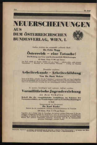 Verordnungsblatt für die Dienstbereiche der Bundesministerien für Unterricht und kulturelle Angelegenheiten bzw. Wissenschaft und Verkehr 19371115 Seite: 14