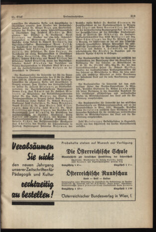 Verordnungsblatt für die Dienstbereiche der Bundesministerien für Unterricht und kulturelle Angelegenheiten bzw. Wissenschaft und Verkehr 19371201 Seite: 5