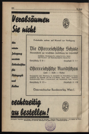 Verordnungsblatt für die Dienstbereiche der Bundesministerien für Unterricht und kulturelle Angelegenheiten bzw. Wissenschaft und Verkehr 19371215 Seite: 6