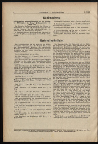 Verordnungsblatt für die Dienstbereiche der Bundesministerien für Unterricht und kulturelle Angelegenheiten bzw. Wissenschaft und Verkehr 19380101 Seite: 4