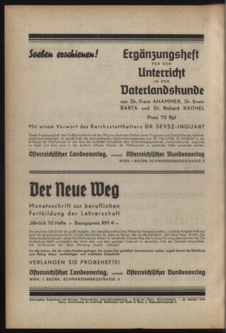 Verordnungsblatt für die Dienstbereiche der Bundesministerien für Unterricht und kulturelle Angelegenheiten bzw. Wissenschaft und Verkehr 19380415 Seite: 4