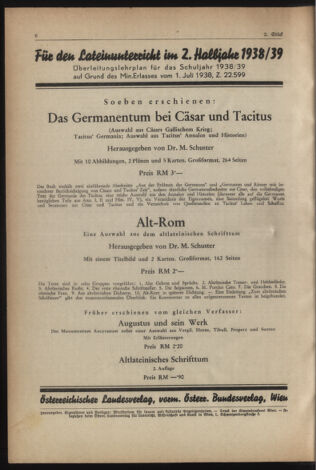 Verordnungsblatt für die Dienstbereiche der Bundesministerien für Unterricht und kulturelle Angelegenheiten bzw. Wissenschaft und Verkehr 19390115 Seite: 4