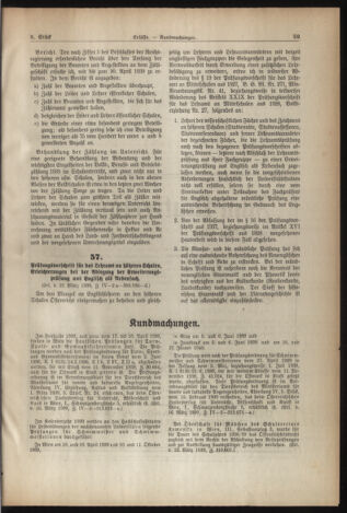 Verordnungsblatt für die Dienstbereiche der Bundesministerien für Unterricht und kulturelle Angelegenheiten bzw. Wissenschaft und Verkehr 19390415 Seite: 5