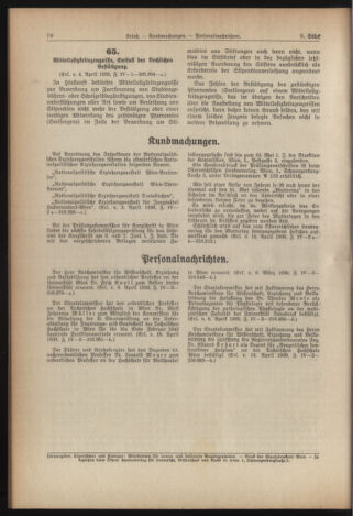 Verordnungsblatt für die Dienstbereiche der Bundesministerien für Unterricht und kulturelle Angelegenheiten bzw. Wissenschaft und Verkehr 19390501 Seite: 16