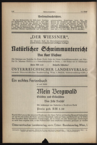 Verordnungsblatt für die Dienstbereiche der Bundesministerien für Unterricht und kulturelle Angelegenheiten bzw. Wissenschaft und Verkehr 19390701 Seite: 12