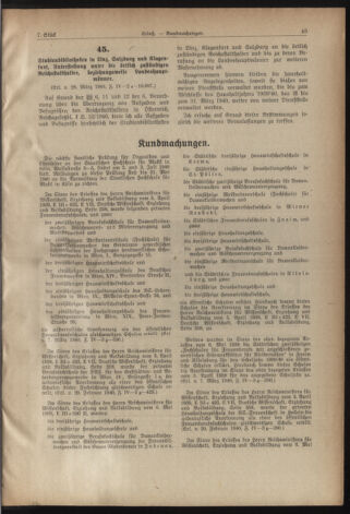 Verordnungsblatt für die Dienstbereiche der Bundesministerien für Unterricht und kulturelle Angelegenheiten bzw. Wissenschaft und Verkehr 19400331 Seite: 9