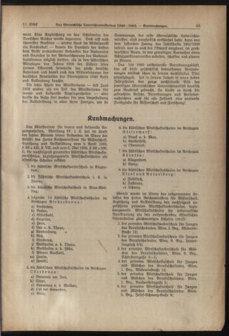 Verordnungsblatt für die Dienstbereiche der Bundesministerien für Unterricht und kulturelle Angelegenheiten bzw. Wissenschaft und Verkehr 19400601 Seite: 3